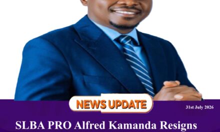 SLBA PRO Alfred Kamanda Resigns
