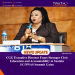 CGG Executive Director Urges Stronger Civic Education and Accountability to Sustain ECOWAS Summit Gains