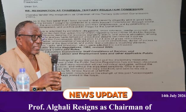 Prof. Alghali Resigns as Chairman of Tertiary Education Commission