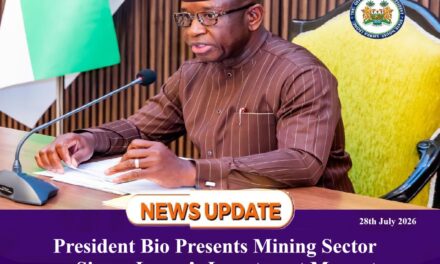 President Bio Presents Mining Sector as Sierra Leone’s Investment Magnet Ahead of WAISS 2026