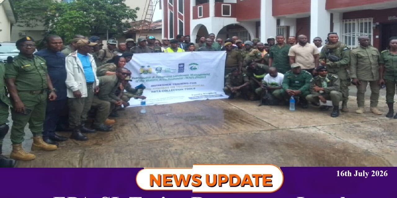 EPA-SL Trains Rangers on Legal Framework Governing Protected Areas
