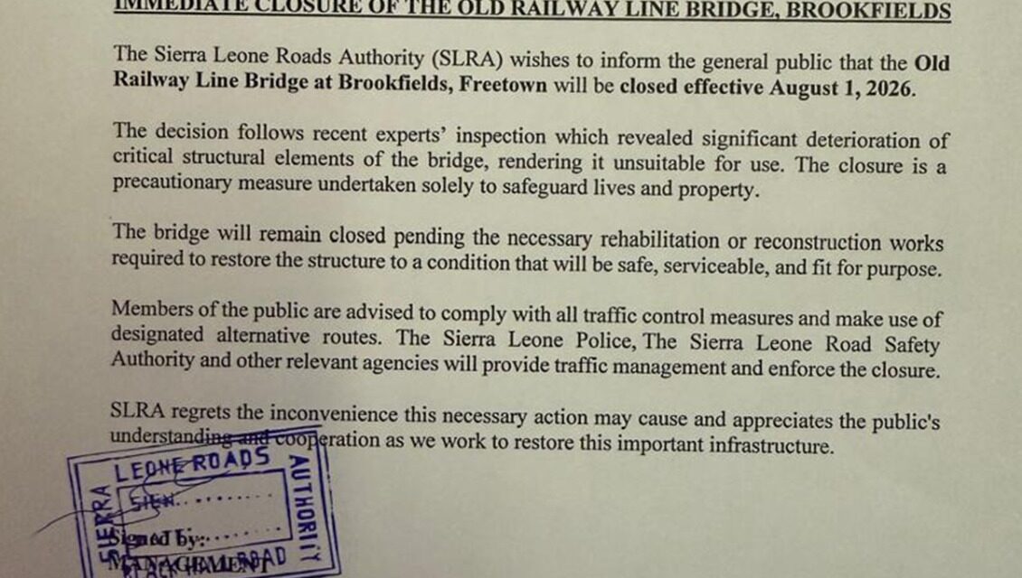 SLRA Orders Closure of Old Railway Line Bridge Over Safety Concerns
