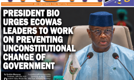 President Bio Urges ECOWAS Leaders to Work on Preventing Unconstitutional Change of Government