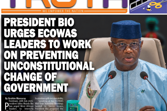 President Bio Urges ECOWAS Leaders to Work on Preventing Unconstitutional Change of Government