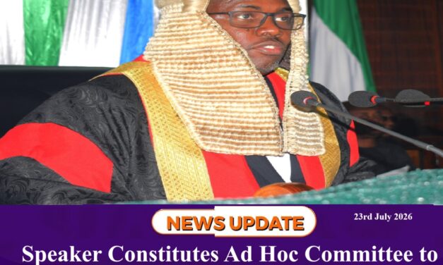 Speaker Constitutes Ad Hoc Committee to Monitor Electoral Commission
