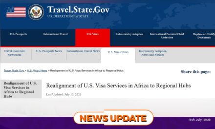 U.S. Realigns Visa Services in Africa to Regional Hubs