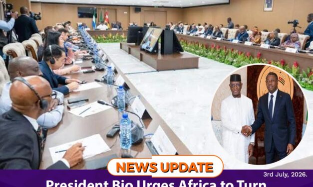 President Bio Urges Africa to Turn Global Crises into Opportunities