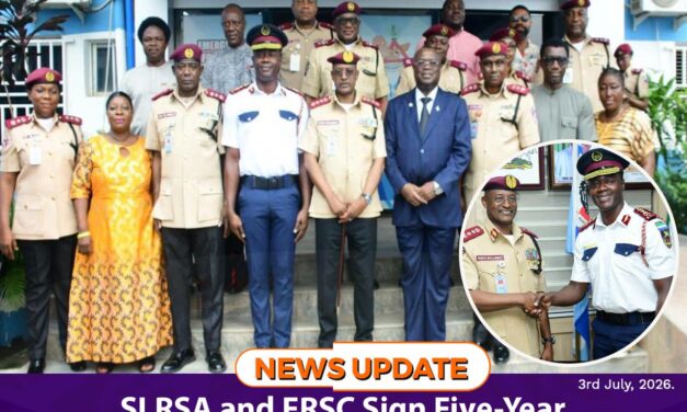 SLRSA and FRSC Sign Five-Year Road Safety Partnership