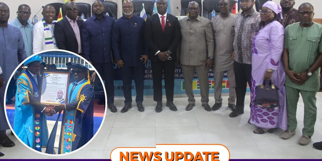 Sierra Leone’s Transport Minister and Four Others Honoured at the 20th Congregation of the Regional Maritime University in Ghana