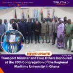 Sierra Leone’s Transport Minister and Four Others Honoured at the 20th Congregation of the Regional Maritime University in Ghana