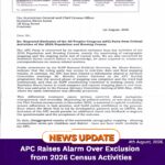 APC Raises Alarm Over Exclusion from 2026 Census Activities