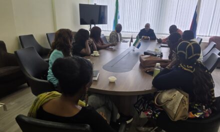 Sierra Leonean Mining Graduates Pay Courtesy Call on Ambassador Yongawo