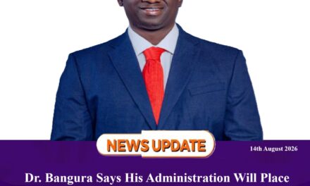 Dr. Bangura Says His Administration Will Place Youth and Women at the Heart of Policy, Job Creation and Decision‑Making