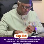 An Alteration of the Constitution Requires the Vote of Not less than Two-Thirds of the Members of Parliament 