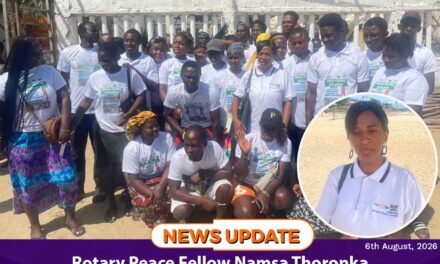Rotary Peace Fellow Namsa Thoronka Leads Civic Education Push to Strengthen Political Tolerance
