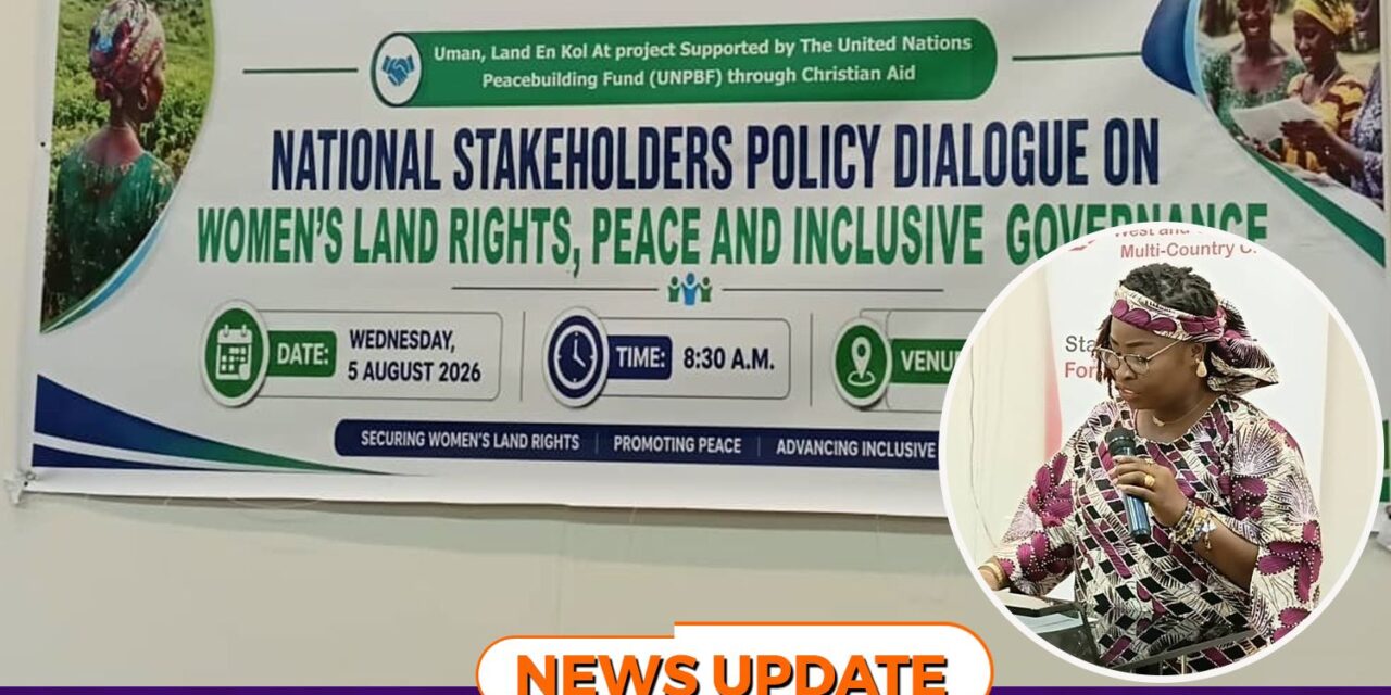 “Women’s Land Rights are Essential for Peace,” Gender Minister Says