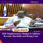 2026 Supplementary Budget to Address Revenue Shortfalls and Rising Costs