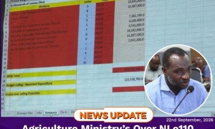 Agriculture Ministry’s Over NLe110 Million FY2027 Budget Gets Provisional Approval