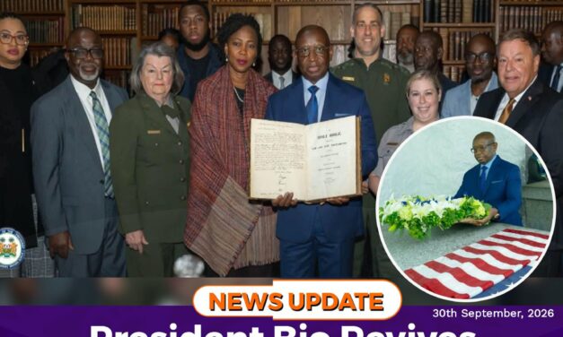 President Bio Revives Amistad Legacy with Call for Reparatory Justice