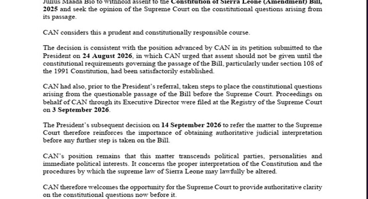 CAN Applauds Bio’s Supreme Court Referral on Constitutional Amendment