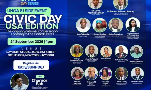 CIVIC DAY USA: TAKING SIERRA LEONE’S NATIONAL CONVERSATION TO NEW YORK
