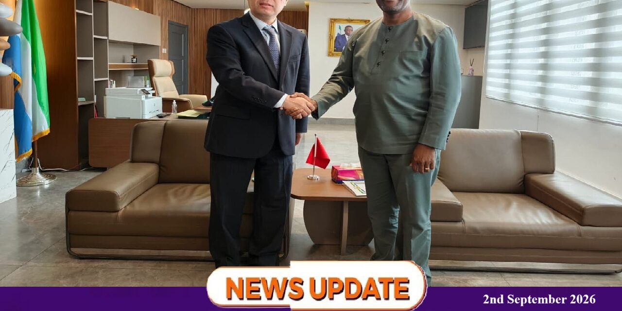 Chinese Ambassador to Sierra Leone Pays Courtesy Call on Sierra Leone’s New Foreign Minister