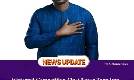 “Internal Competition Must Never Turn Into Self‑Destruction,” Dr. Ibrahim Bangura Warns, as Internal Party Dynamics Play Out   