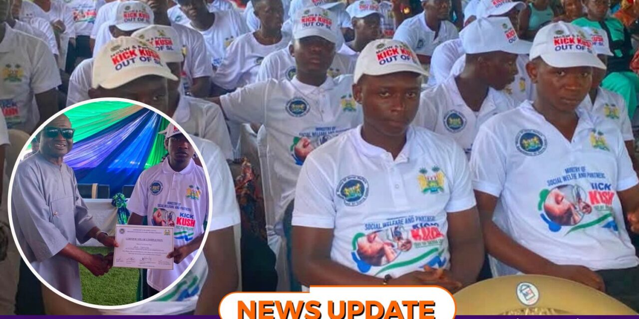 60 Former Drug Abuse Victims Discharged as Ambassadors of Positive Change in Makeni