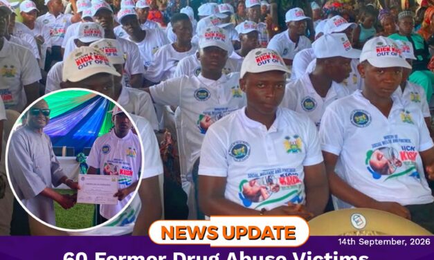 60 Former Drug Abuse Victims Discharged as Ambassadors of Positive Change in Makeni