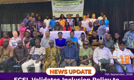 ECSL Validates Inclusion Policy to Strengthen Electoral Participation of Persons with Disabilities