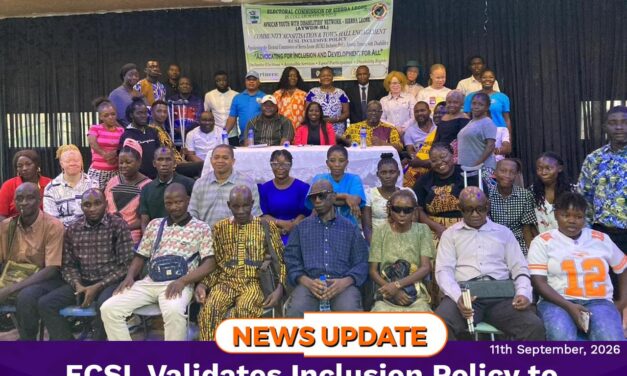 ECSL Validates Inclusion Policy to Strengthen Electoral Participation of Persons with Disabilities