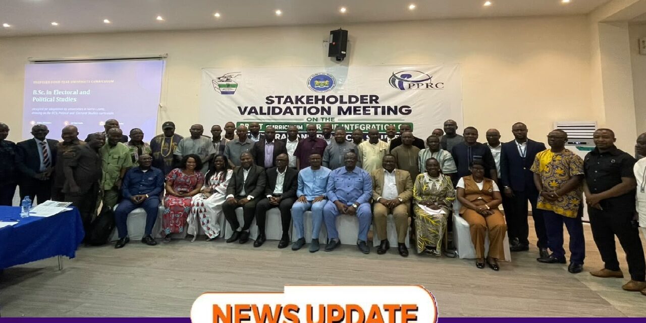 ECSL, PPRC, MTHE Hold Validation Meeting for the Integration of Electoral and Political Studies into University Curricula
