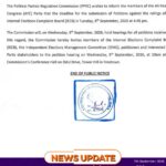 PPRC Sets APC Petition Deadline, Deregisters NPD Party