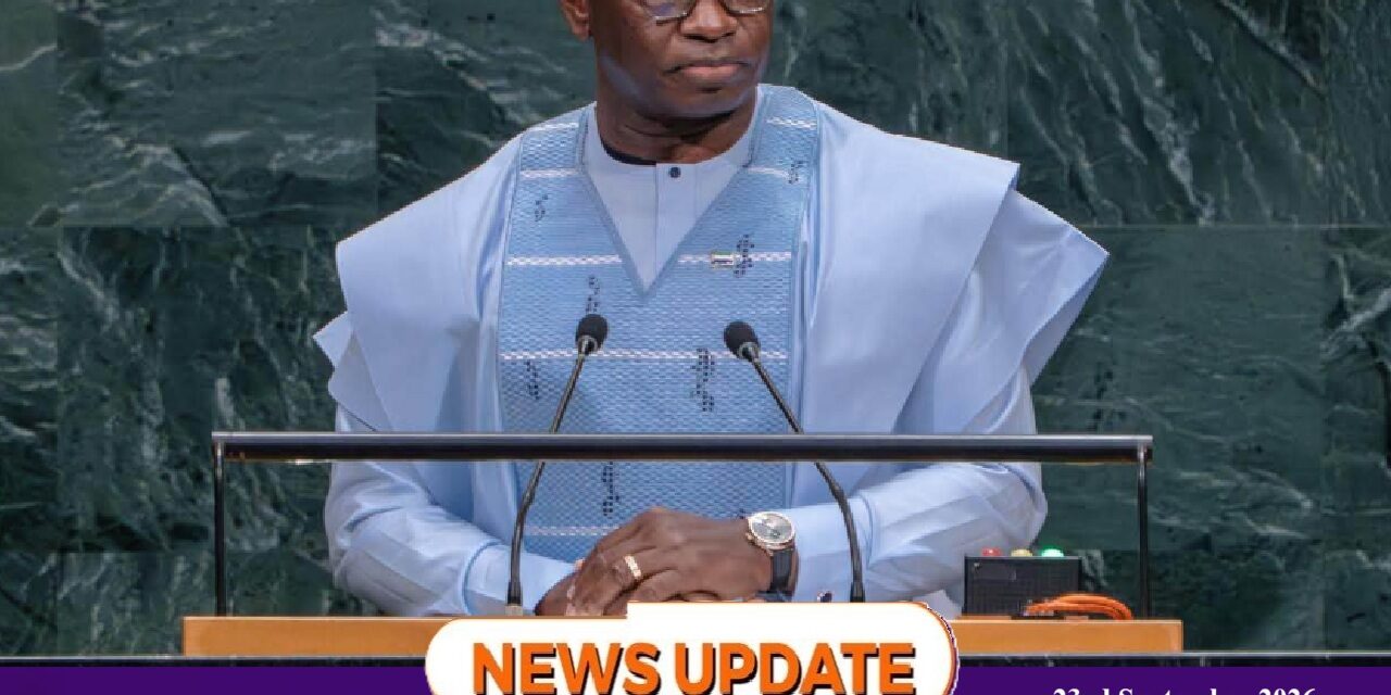 President Bio Urges UN to Deliver “For All” at 81st General Assembly