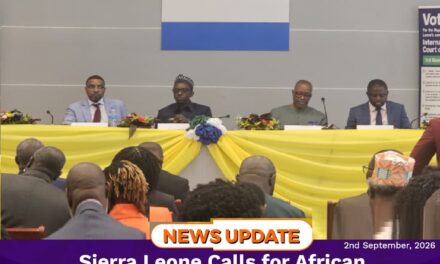 Sierra Leone Calls for African Representation at International Court of Justice.