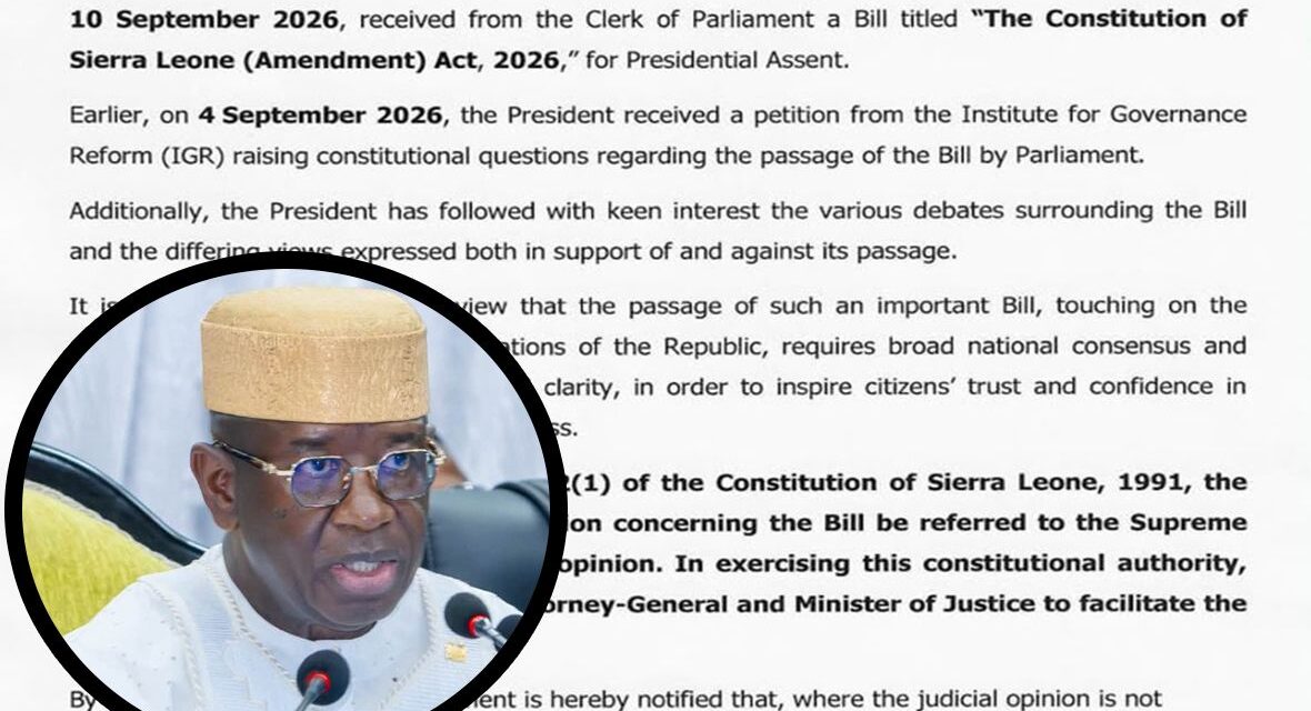 President Bio Seeks Supreme Court Opinion on Controversial Constitutional Amendment Bill