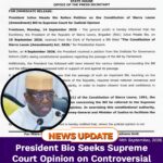 President Bio Seeks Supreme Court Opinion on Controversial Constitutional Amendment Bill