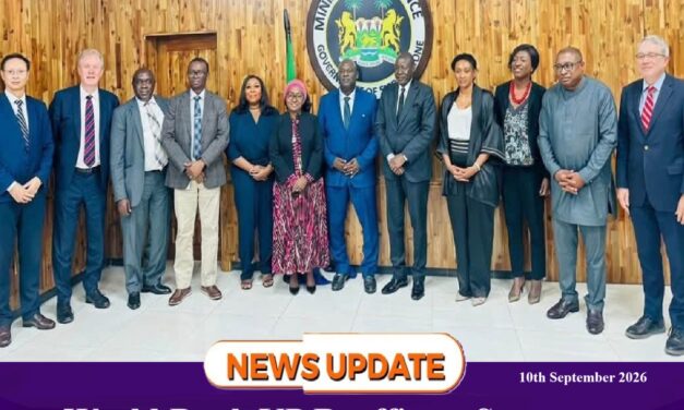 World Bank VP Reaffirms Stronger Development Partnership with Sierra Leone