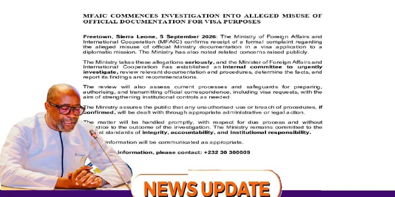 Foreign Affairs Ministry Launches Probe into Alleged Misuse of Visa Documents