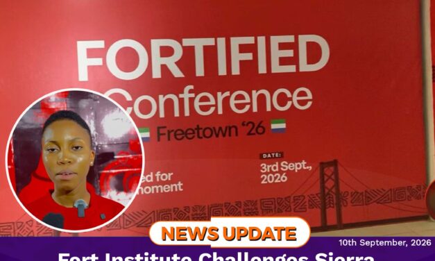 Fort Institute Challenges Sierra Leone’s Youth to Reject Division and Embrace Service