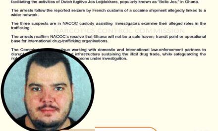 Ghana’s Narcotics Control Commission Arrests Three Suspected ‘Bolle Jos’ Operatives