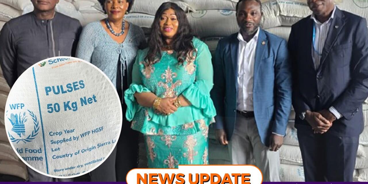 Government Launches 2026/27 School Feeding Year with 20,000 50‑kg Bags of Rice Valued at NLe22 Million