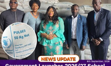 Government Launches 2026/27 School Feeding Year with 20,000 50‑kg Bags of Rice Valued at NLe22 Million
