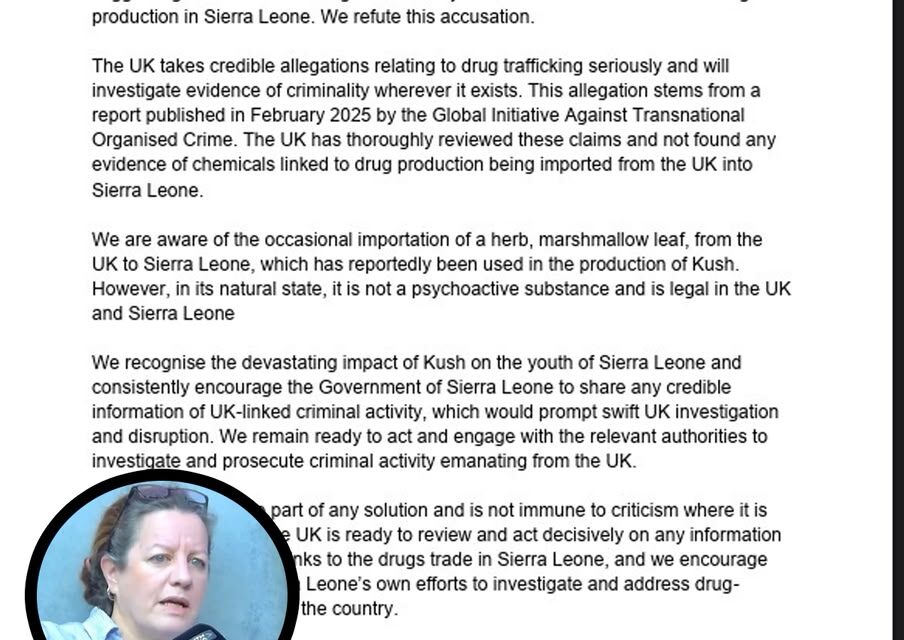 British High Commission Rejects Claims of UK Role in Kush Chemical Supply