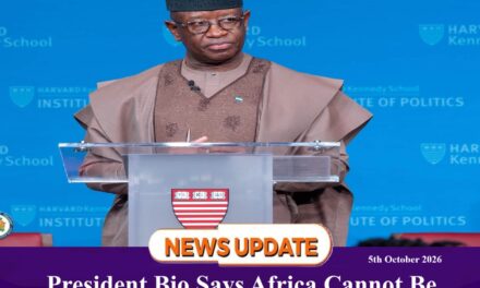 President Bio Says Africa Cannot Be Denied Education While Supplying Critical Minerals   