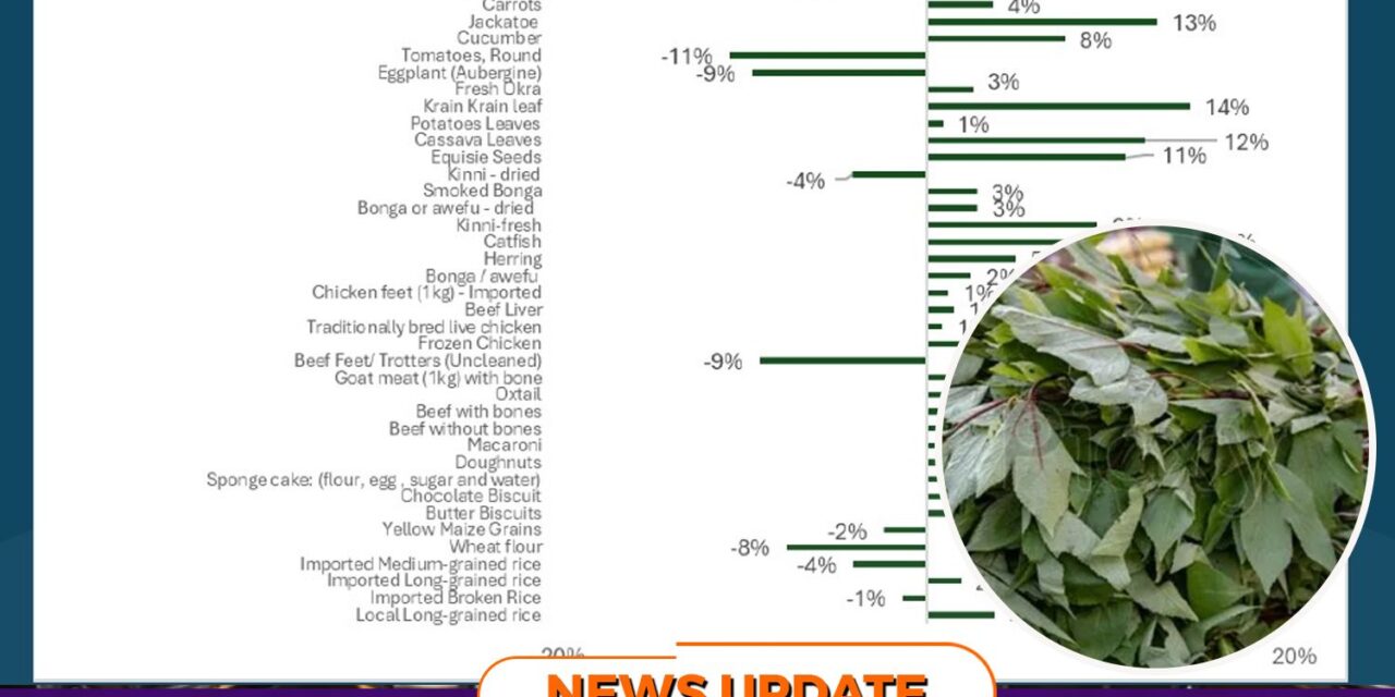 Cassava Leaves Record 12% Price Increase in Latest Consumer Price Index