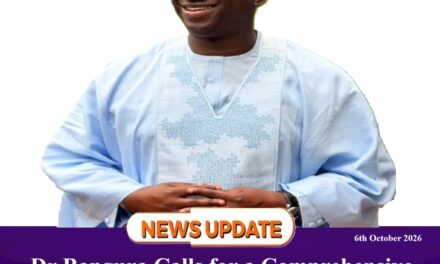 Dr Ibrahim Bangura Calls for a Comprehensive National Strategy to Tackle Youth Unemployment and The Growing Drug Crisis