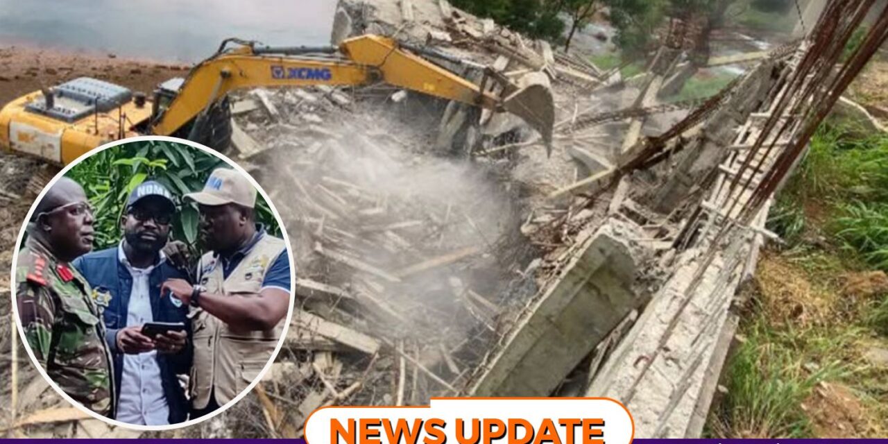 NDMA, ONS, RSLAF, SLP & Others Crack Down on Illegal Construction, Demolish Structure at Orugu Bridge
