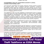 Government Launches Anti-Power Theft Taskforce as EDSA Moves to Curb Revenue Losses