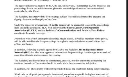 SLAJ Welcomes Live Broadcast of Supreme Court Constitutional Hearing
